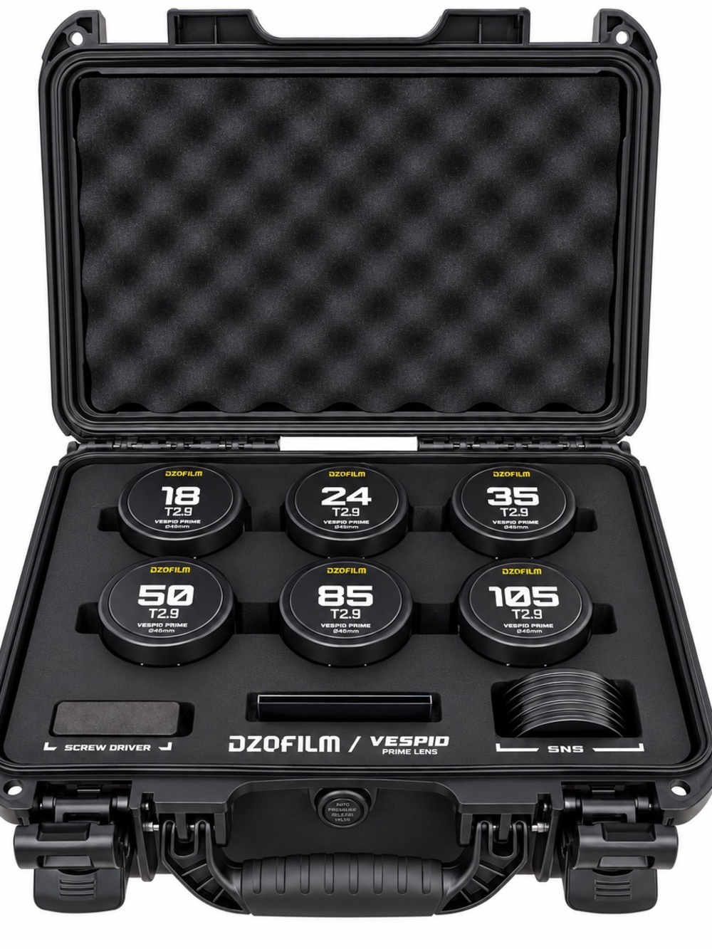 DZOFILM Vespid Prime2 6-Lens Cinema Kit PL Mount + Hard Case